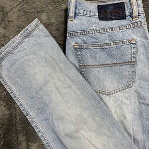 Indigo Palms Tommy Bahama Jeans Mens 36x34 Light Wash Classic Fit Straight Denim